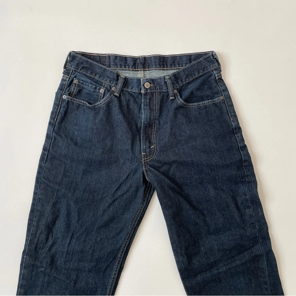 Levi's 550™ Relaxed Fit Straight Leg Baggy Dark Stonewash Jeans, Size 34 30